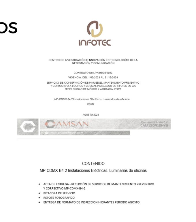 Documento visual del proyecto INFOTEC