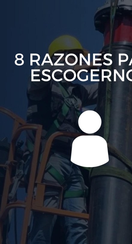 Imagen industrial con el título 8 razones para escogernos